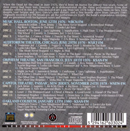 Grateful Dead: The Broadcast Collection 1976 - 1980 [12CD]