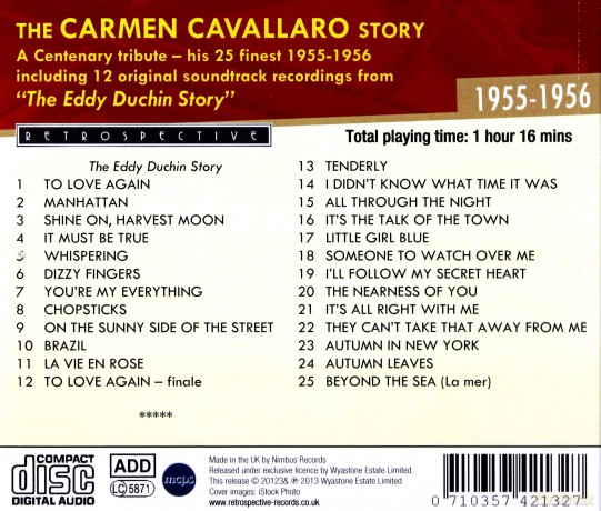 Carmen Cavallaro: The Carmen Cavallaro Story [CD]