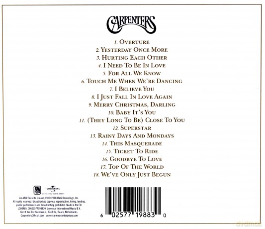 Carpenters: The Carpenters - With The Royal Philharmonic Orchestra [CD]