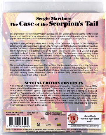 The Case Of The Scorpions Tail [Blu-Ray]
