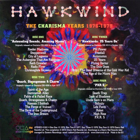 Hawkwind: The Charisma Years 1976 1979 [4CD]