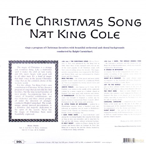 Nat King Cole: The Christmas Songs - Picture Disc [Winyl]