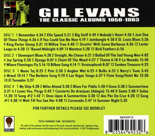 Gil Evans: The Classic Albums 1956 1963 [4CD]