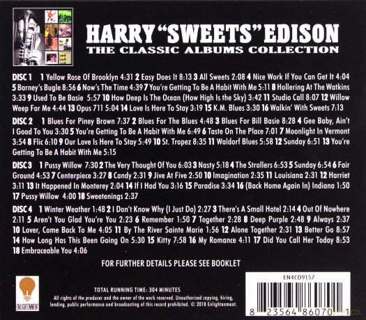 Harry Sweets Edison: The Classic Albums Collection [4CD]