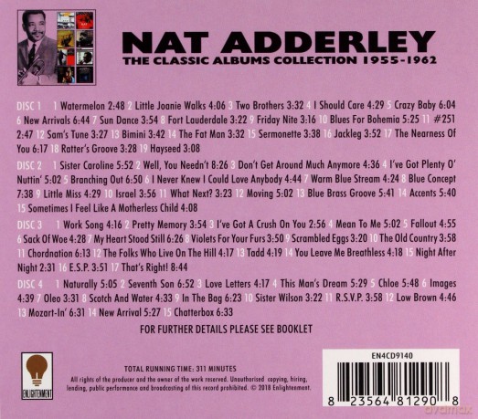 Nat Adderley: The Classic Albums Collection 1955 - 1962 [4CD]