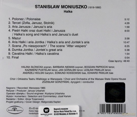Stanisław Moniuszko: Halka [CD]