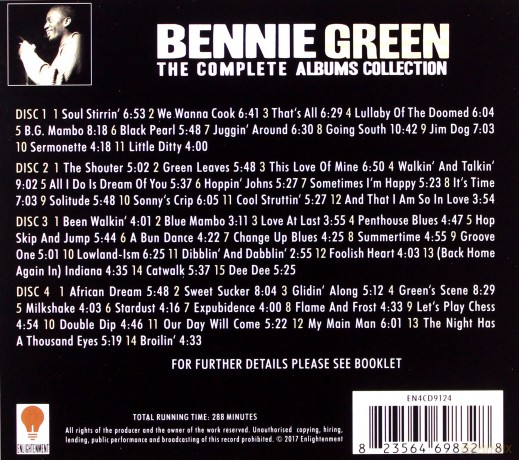 Bennie Green: The Complete Albums Collection 1958-1964 [4CD]