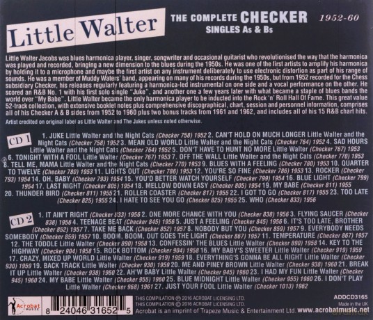 Little Walter: The Complete Checker Singles As & Bs 1952-60 [2CD]