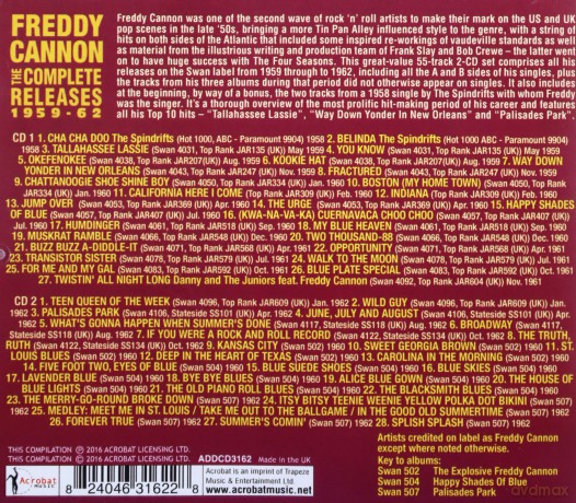 Freddy Cannon: The Complete Releases 1959-62 [2CD]