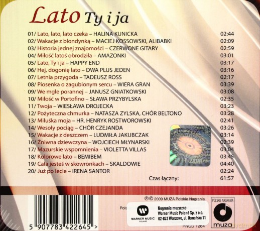 Lato Ty I Ja, Pory roku w piosence [CD]