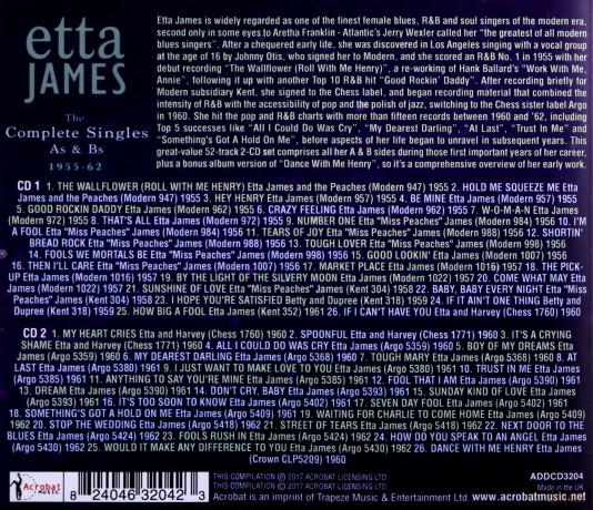 Etta James: The Complete Singles As & Bs 1955-62 [2CD]