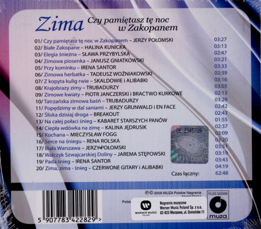 Zima. Czy Pamietasz Tę Noc W Zakopanem [CD]