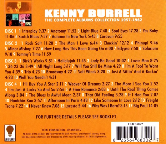 Kenny Burrell: The Complte Albums Collection 1957-1962 [4CD]