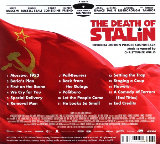 The Death Of Stalin soundtrack (Christopher Willis) [CD]