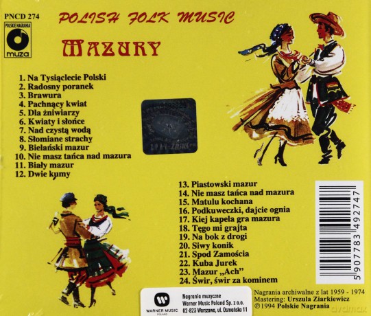 Polish Folk Music: Mazury [CD]