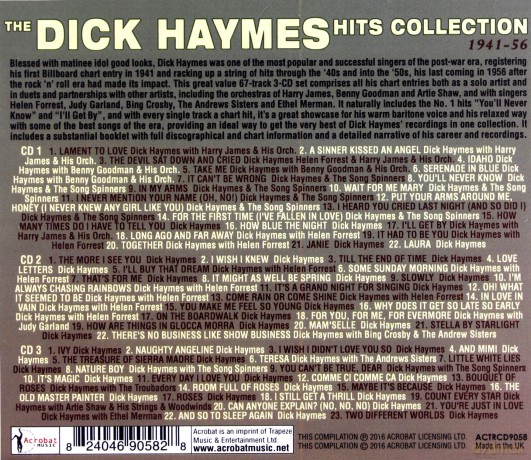Dick Haymes: The Dick Haymes Hit Collection 1941-56 [3CD]
