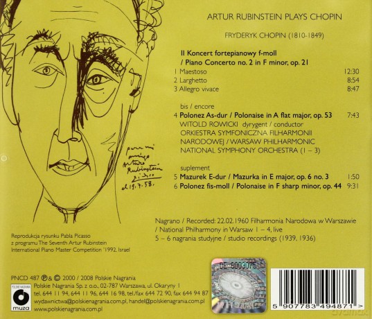Artur Rubinstein: W Filharmonii Narodowej [CD]