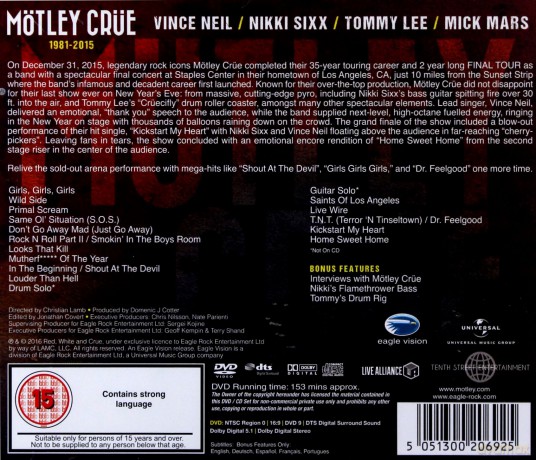 Motley Crue: The End - Live In Los Angeles [CD]+[DVD]