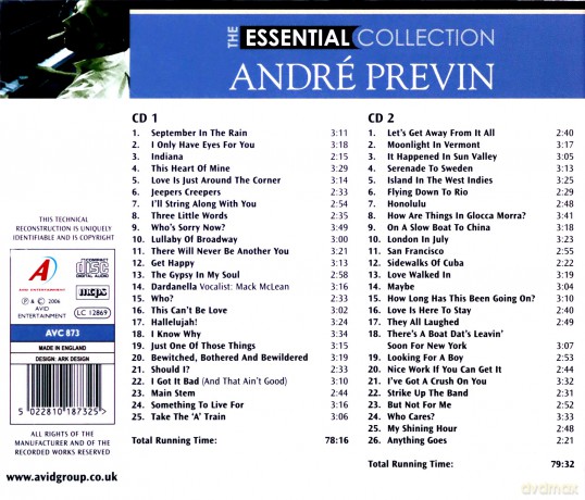 Andre Previn: The Essential Collection [2CD]