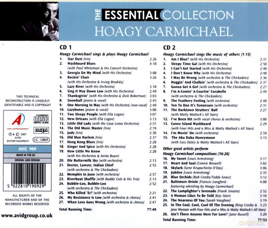 Hoagy Carmichael: The Essential Collection [2CD]