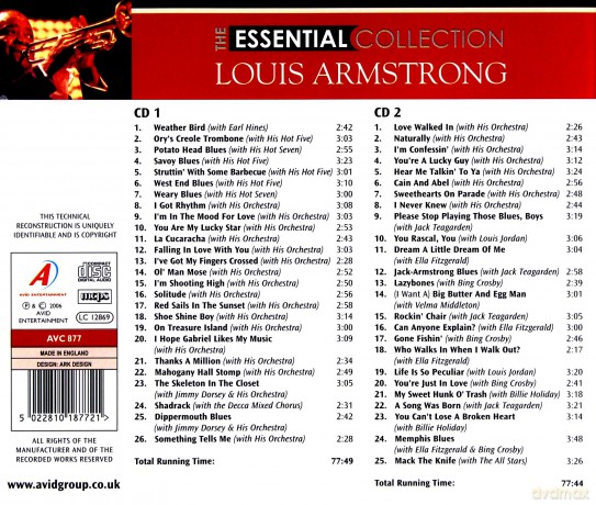 Louis Armstrong: The Essential Collection [2CD]