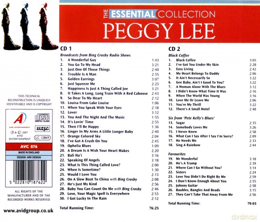 Peggy Lee: The Essential Collection [2CD]