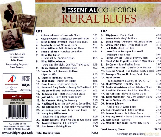 The Essential Collection - Rural Blues [2CD]