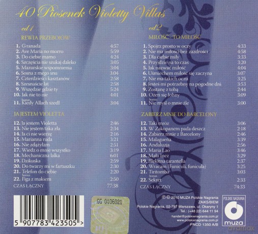 Violetta Villas : 40 Piosenek (digipack) [2CD]