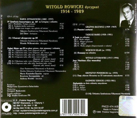 Witold Rowicki: Koncerty Fortepianowe 4 [2CD]