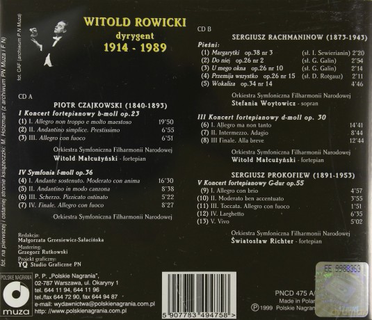 Witold Rowicki: Koncerty Fortepianowe 5 [2CD]