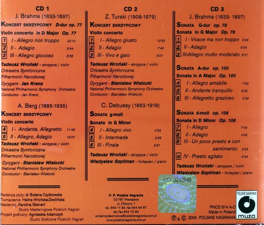 Tadeusz Wroński: Wroński Tadeusz Skrzypce [3CD]