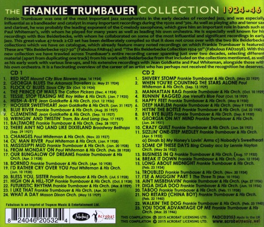 Frankie Trumbauer: The Frankie Trumbauer Collection 1924-46 [2CD]