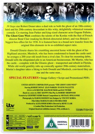 The Ghost Goes West [DVD]