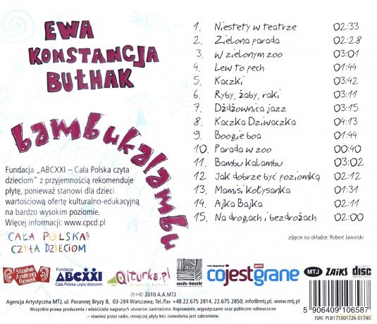 Ewa Konstancja Bułhak: Bambukalambu [CD]