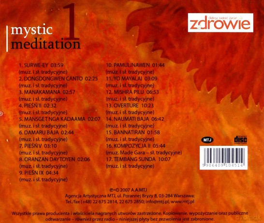 Mystic meditation 1 [CD]