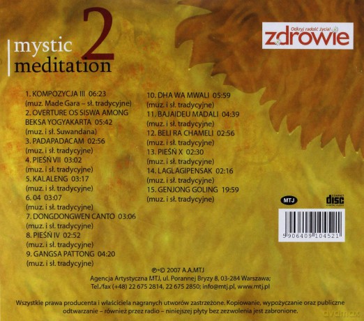 Mystic meditation 2 [CD]