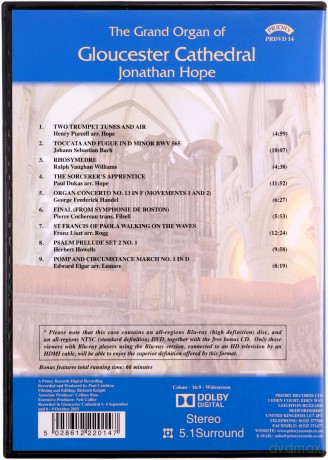 Jonathan Hope: The Grand Organ Of Gloucester Cathedral [DVD]