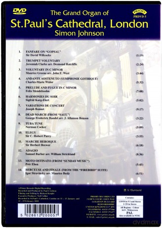 Simon Johnson: The Grand Organ Of St.Pauls Cathedral. London [2CD]