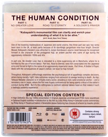 The Human Condition (Człowieczy los I / Człowieczy los II / Człowieczy los III) [3xBlu-Ray]