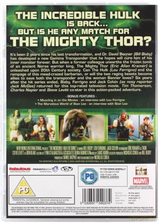 The Incredible Hulk Returns [DVD]