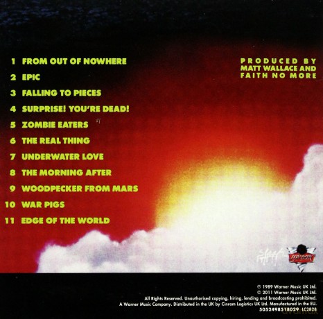 Faith No More: The Real Thing (Vinyl Replica) [CD]