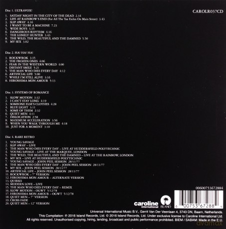 Ultravox: The Island Years [4CD]