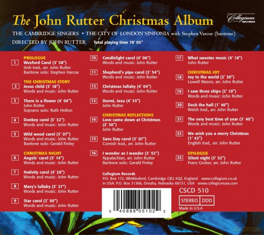 Cambridge Singersrutter: The John Rutter Christmas Album [CD]