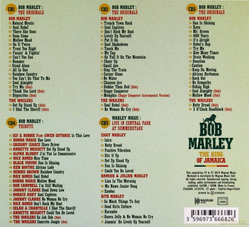 Bob Marley: The King Of Jamaica [5CD]