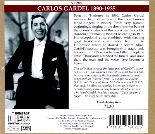 Carlos Gardel: The King Of Tango [CD]