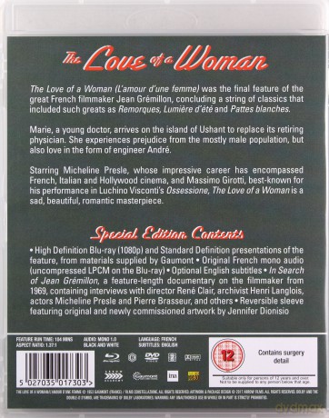 The Love of a Woman (Miłość kobiety) [Blu-Ray]+[DVD]