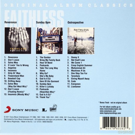 Faithless: Original Album Classics [3CD]