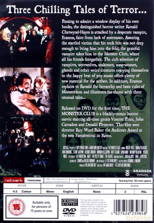 The Monster Club Film [DVD]