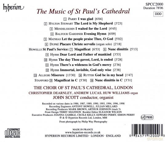 Choir Of St Pauls Cathderal: The Music Of St Pauls [CD]