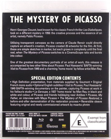 The Mystery of Picasso (Tajemnica Picasssa) [Blu-Ray]